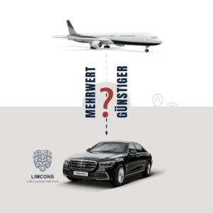 Read more about the article Chauffeurservice vs. Flugzeug
